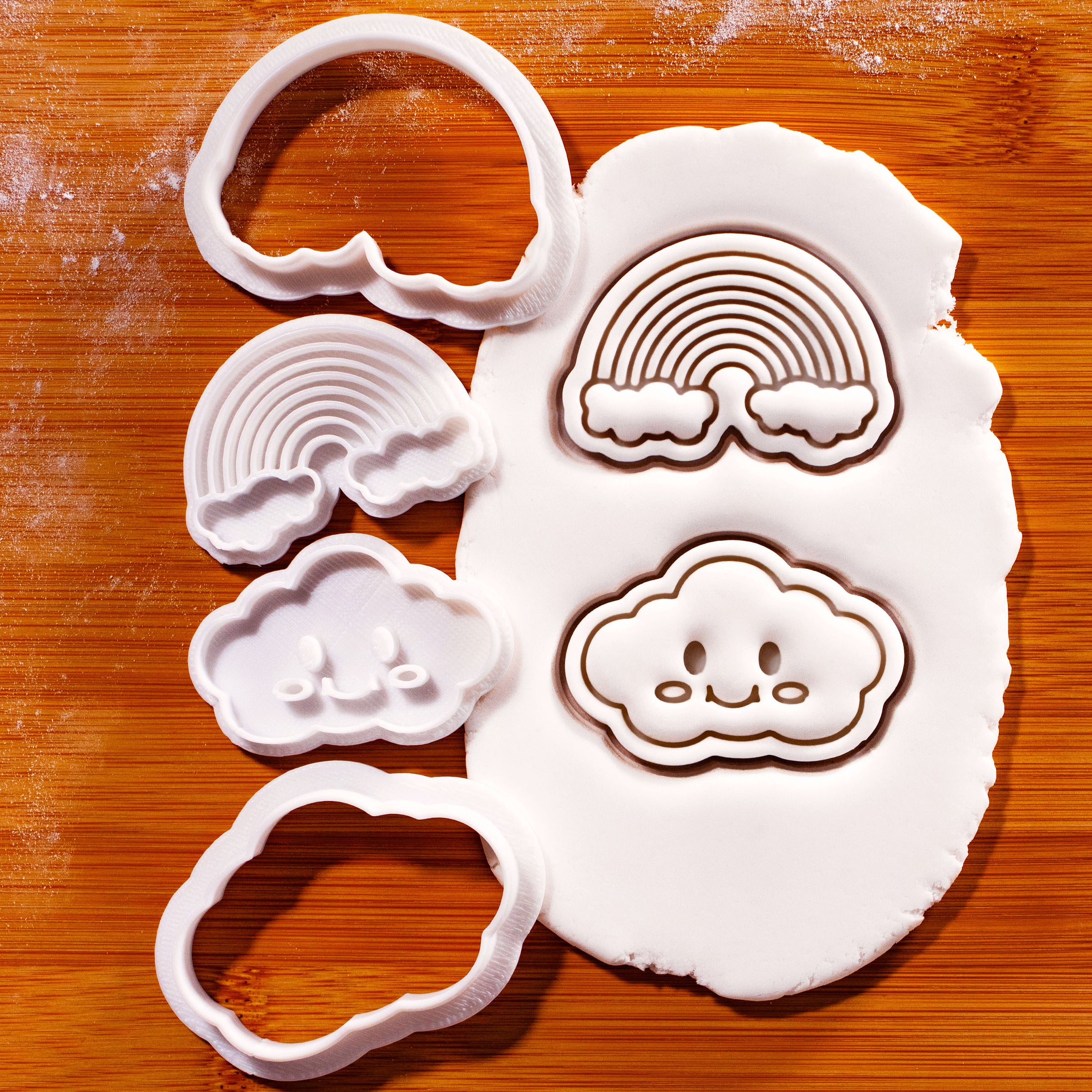 Rainbow & Smiling Cloud Mini Set (2pcs)