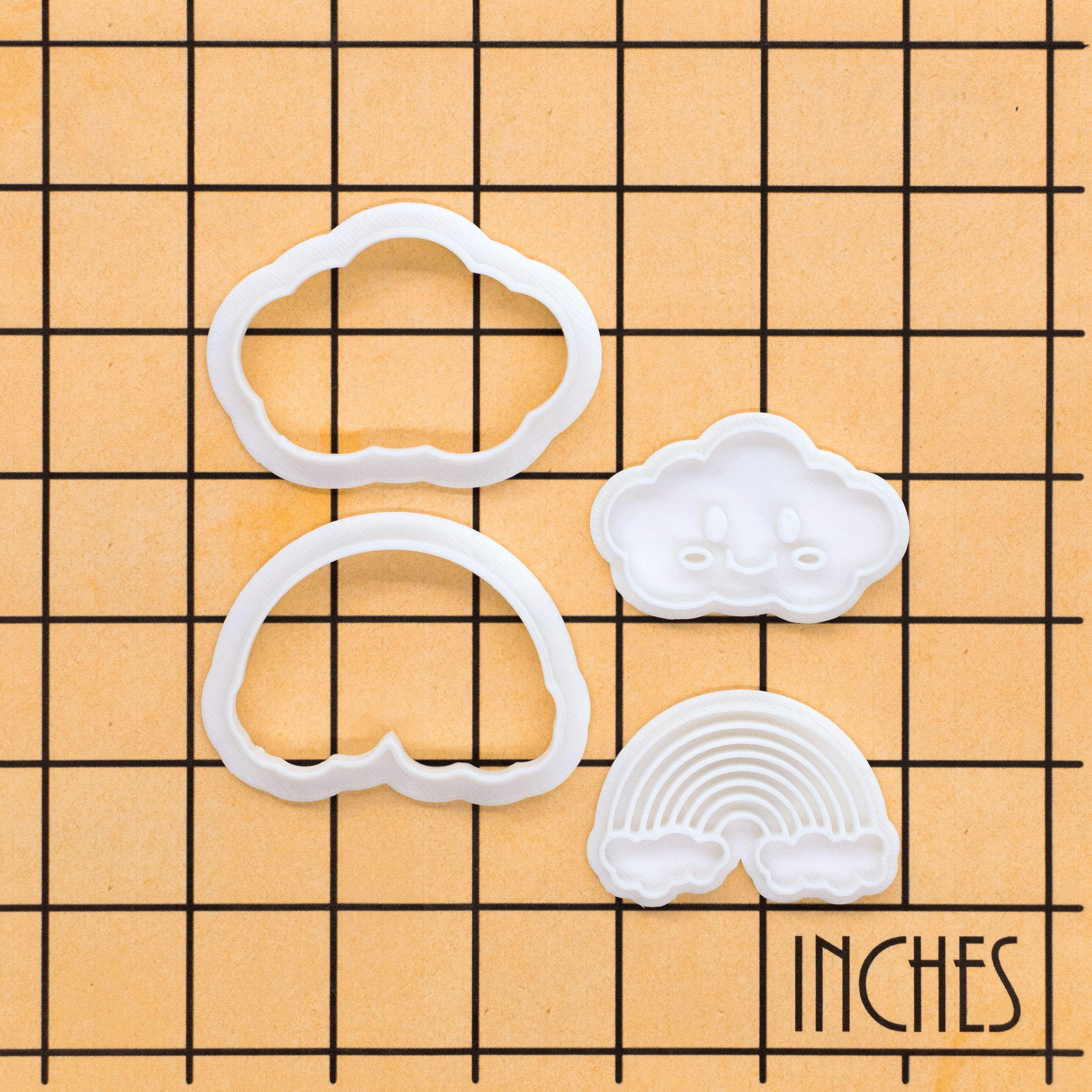 Rainbow & Smiling Cloud Mini Set (2pcs)