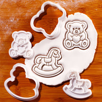 Rocking Horse & Teddy Bear with Heart Mini Set