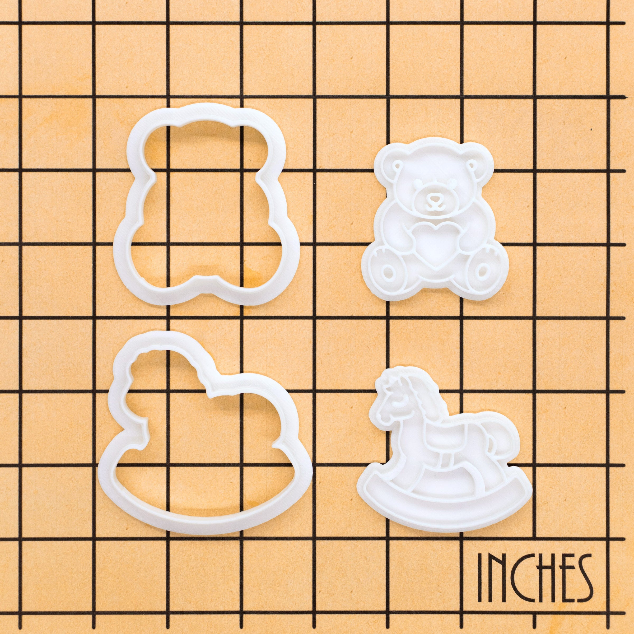 Rocking Horse & Teddy Bear with Heart Mini Set