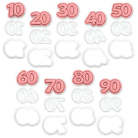 Number Mini Cutter & Stamp (10 - 90)