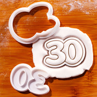 Number Mini Cutter & Stamp (10 - 90)