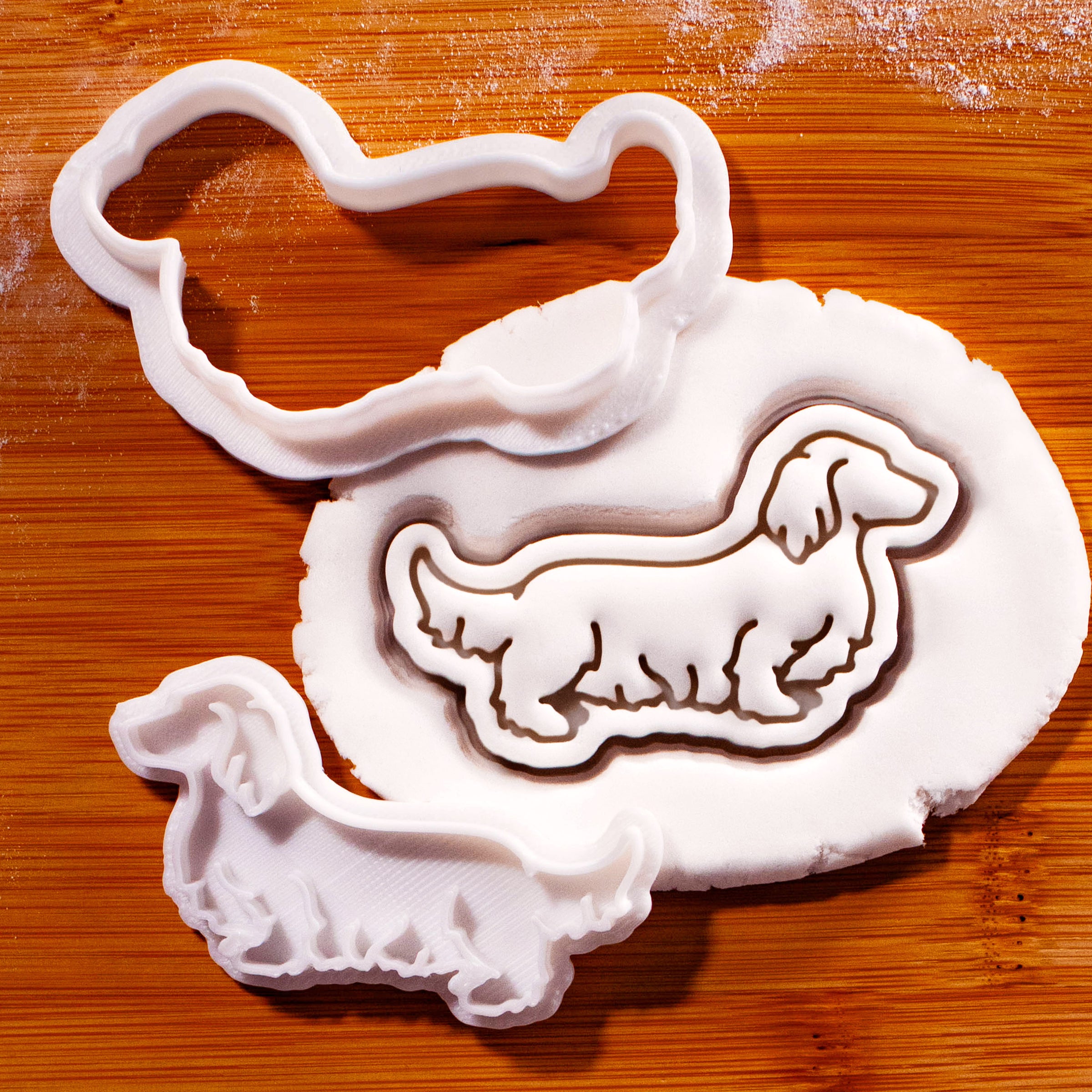 Long Haired Dachshund Mini Set
