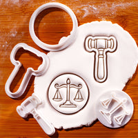 Scales of Justice & Gavel Mini Set