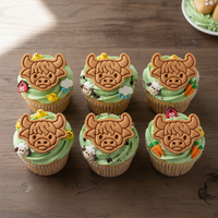 Highland Cow Face Mini Set