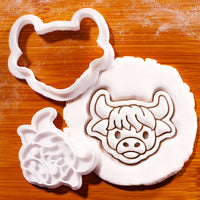 Highland Cow Face Mini Set
