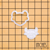 Highland Cow Face Mini Set