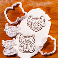 Set of 2 Highland Cow Mini Set