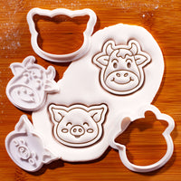 Happy Pig & Cheerful Cow Mini Set