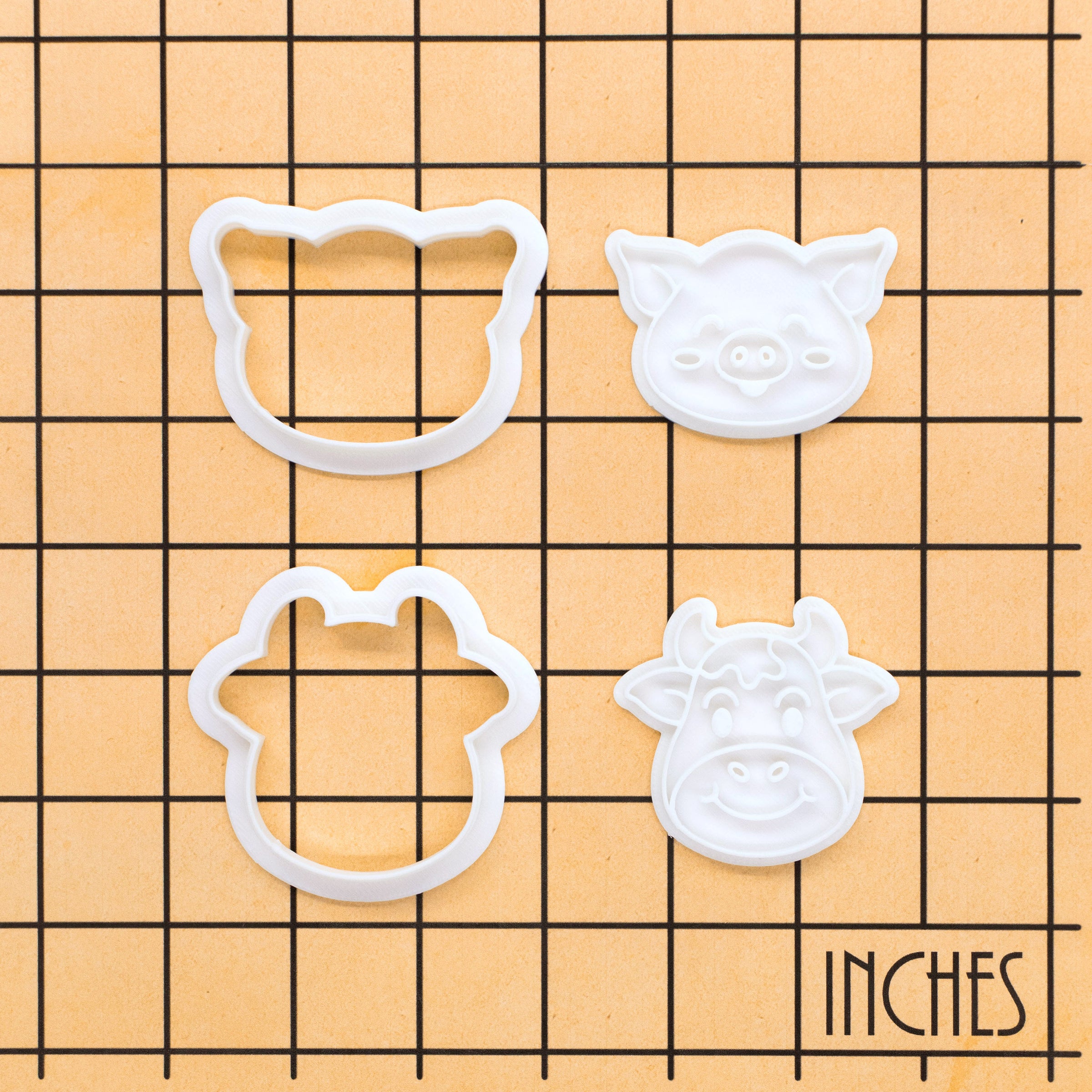 Happy Pig & Cheerful Cow Mini Set