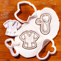 Medical Scrubs & Stethoscope Mini Set