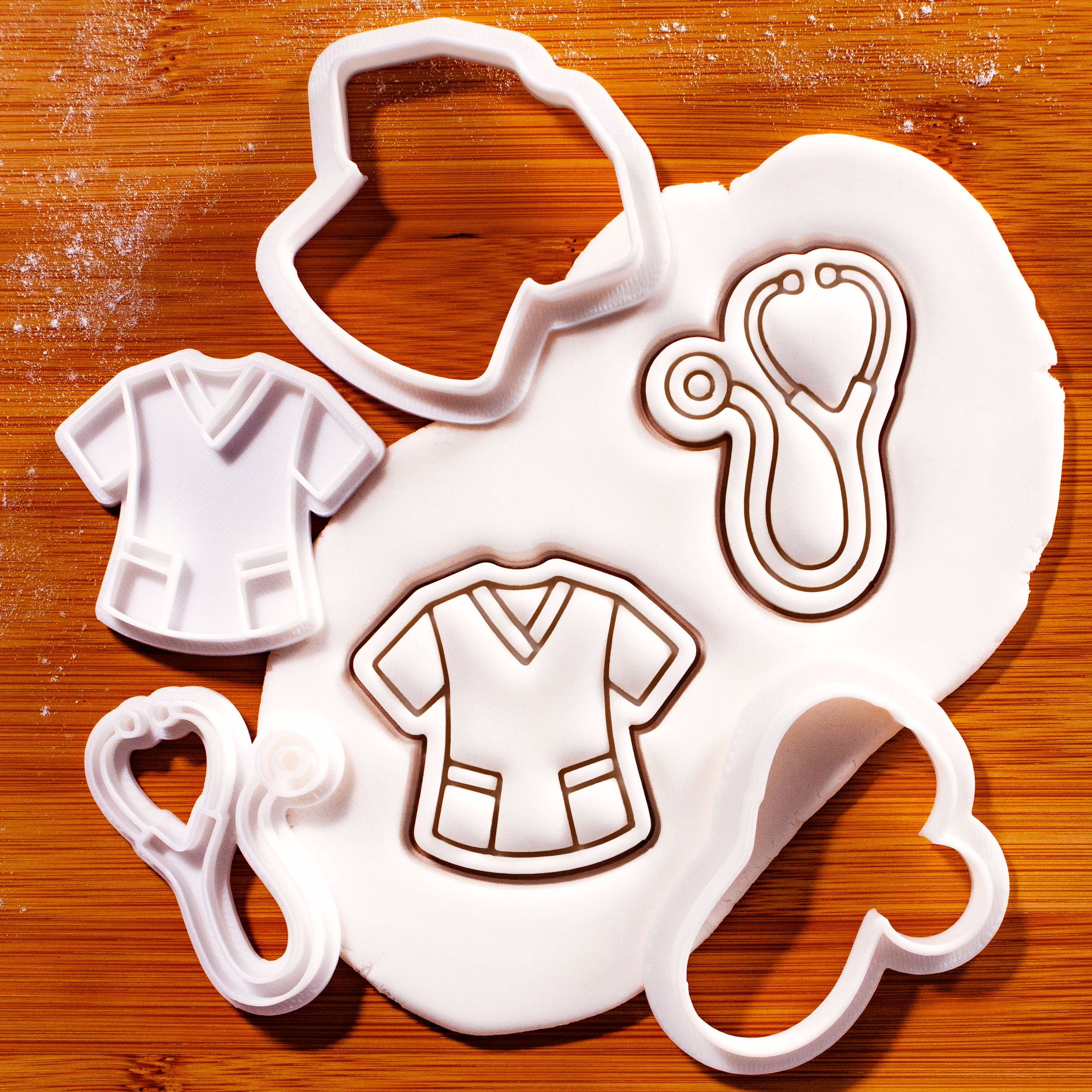 Medical Scrubs & Stethoscope Mini Set