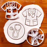 Medical Scrubs & Stethoscope