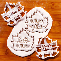 Autumn Vibes & Hello Autumn (Maple Leaf)
