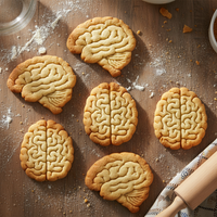 Set of 2 Brain (Top & Lateral View)
