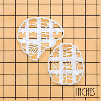 Set of 2 Brain (Top & Lateral View)
