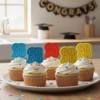 Grad in Cursive & Block Letters Mini Set
