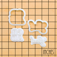 Grad in Cursive & Block Letters Mini Set