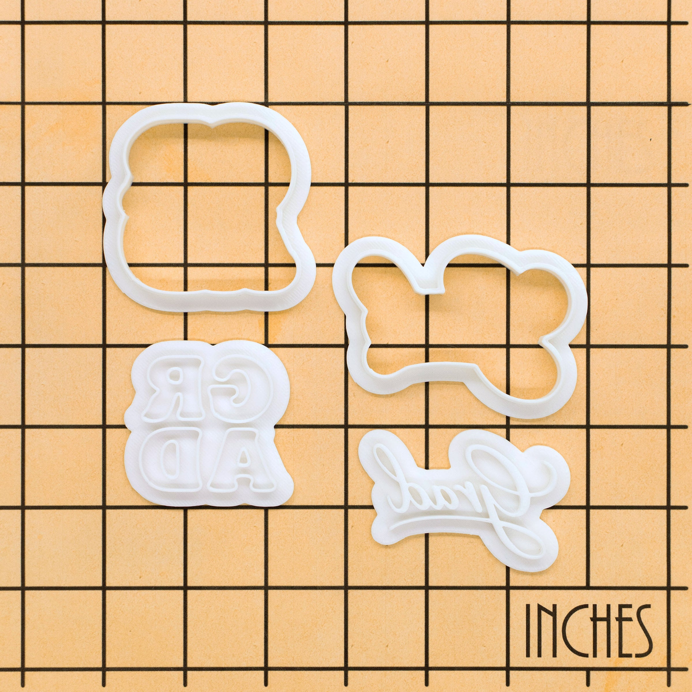 Grad in Cursive & Block Letters Mini Set