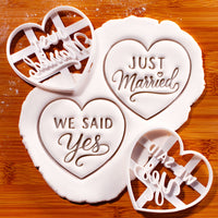 Just Married & We Said Yes Heart