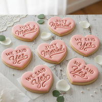 Just Married & We Said Yes Heart