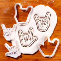 I Love You & Rock Hand Sign Mini Set