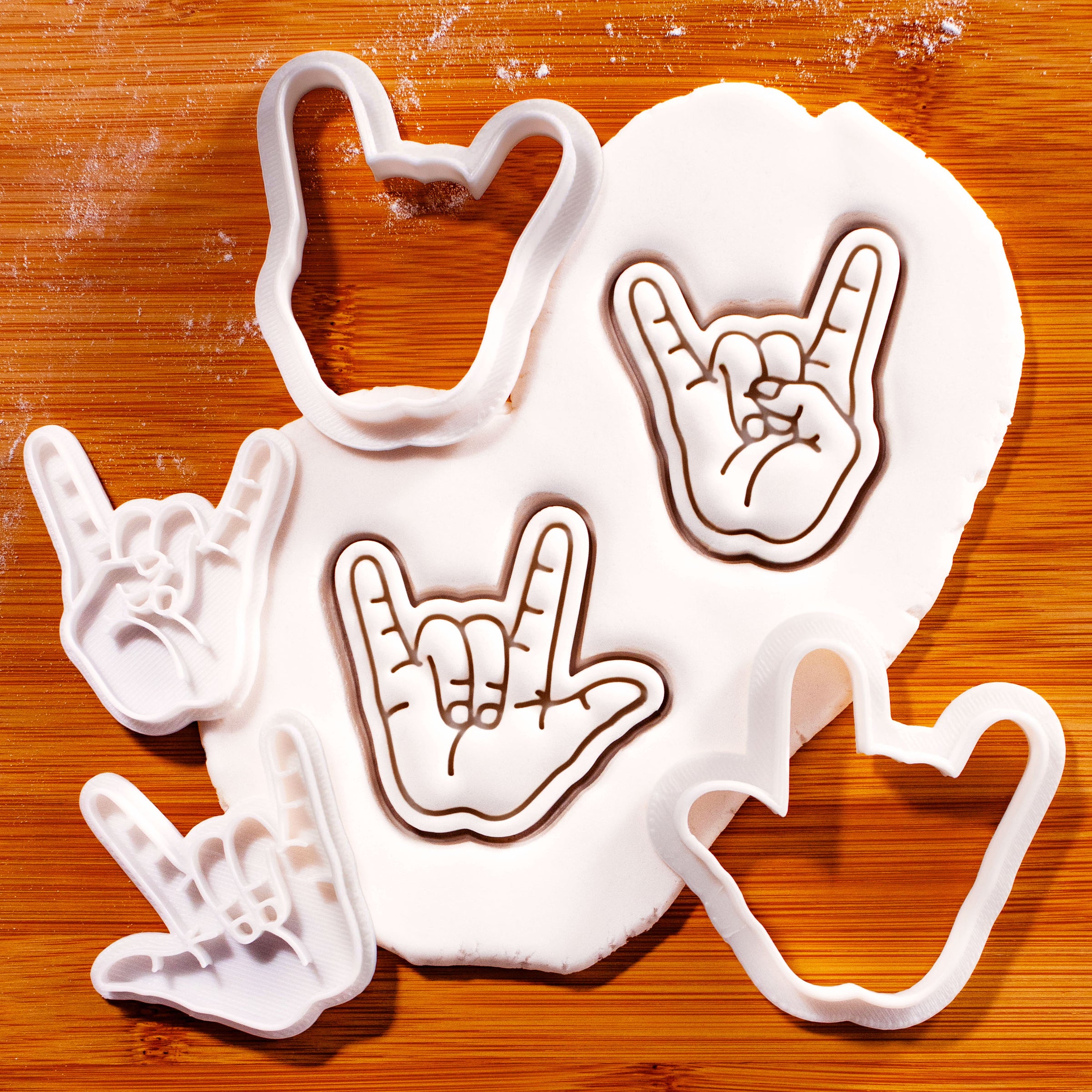 I Love You & Rock Hand Sign Mini Set