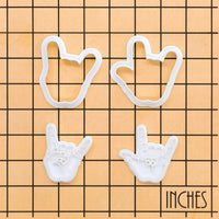 I Love You & Rock Hand Sign Mini Set