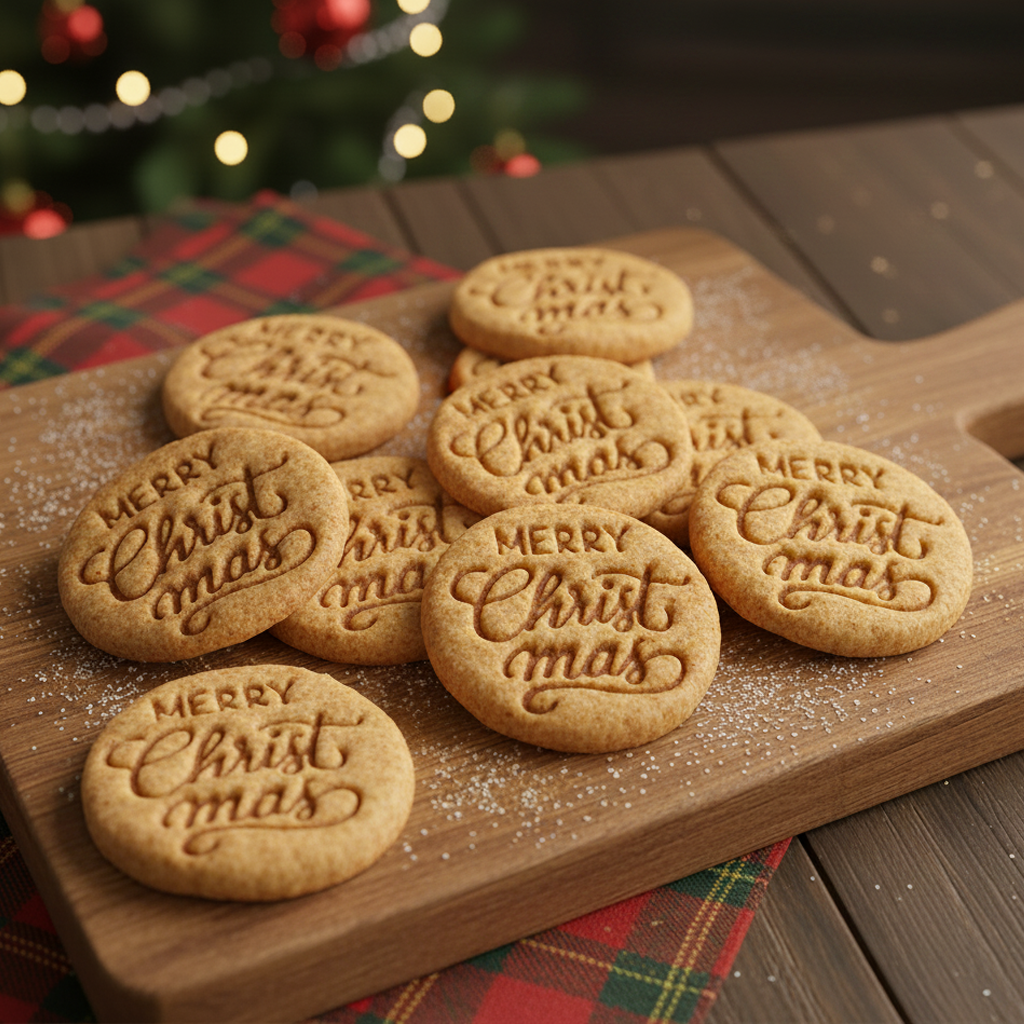 Merry Christmas Mini Stamp (Cursive)