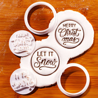 Let It Snow & Merry Christmas Mini Set