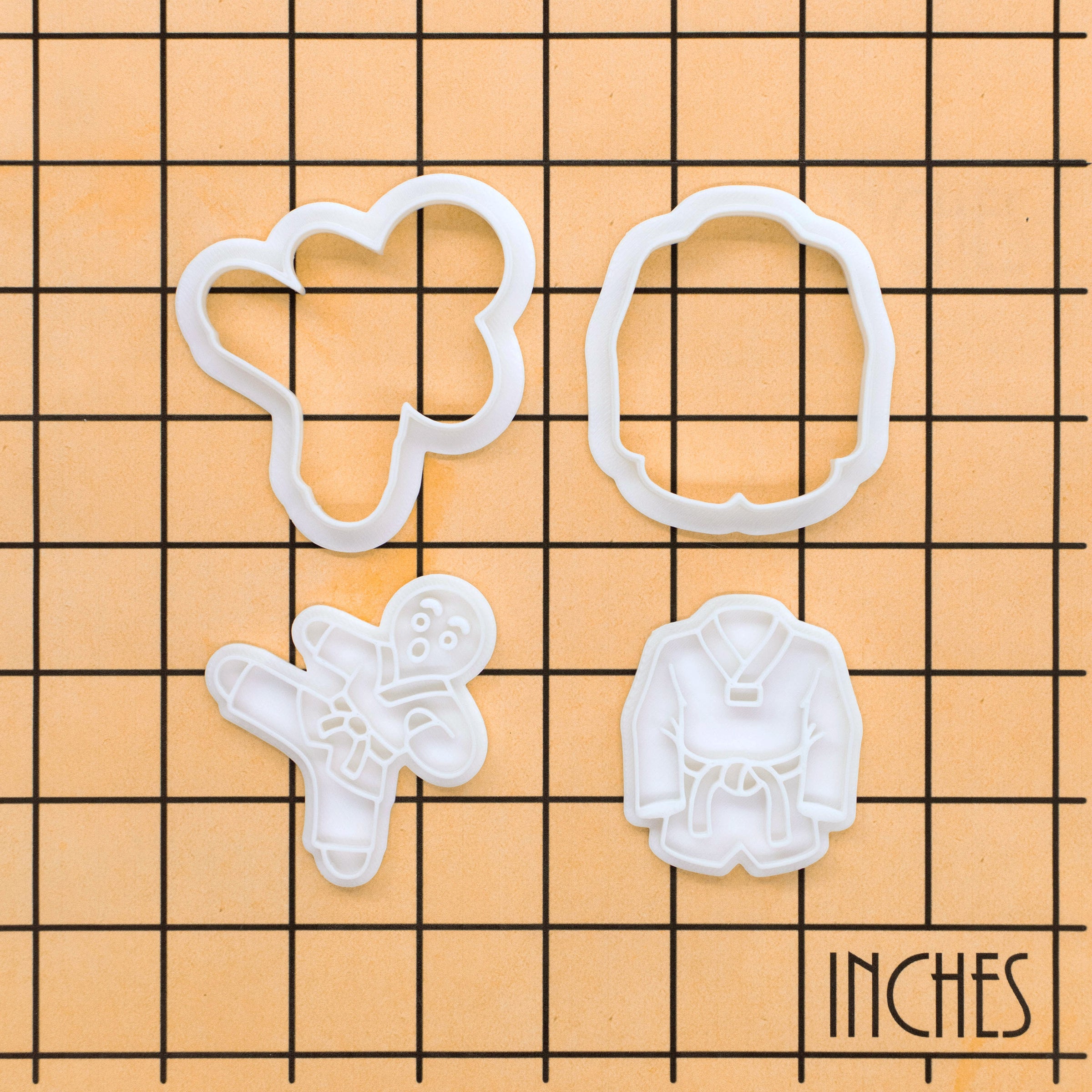 Taekwondo Gingerbread Man & Dobok Mini Set