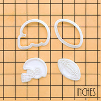 American Football & Helmet Mini Set