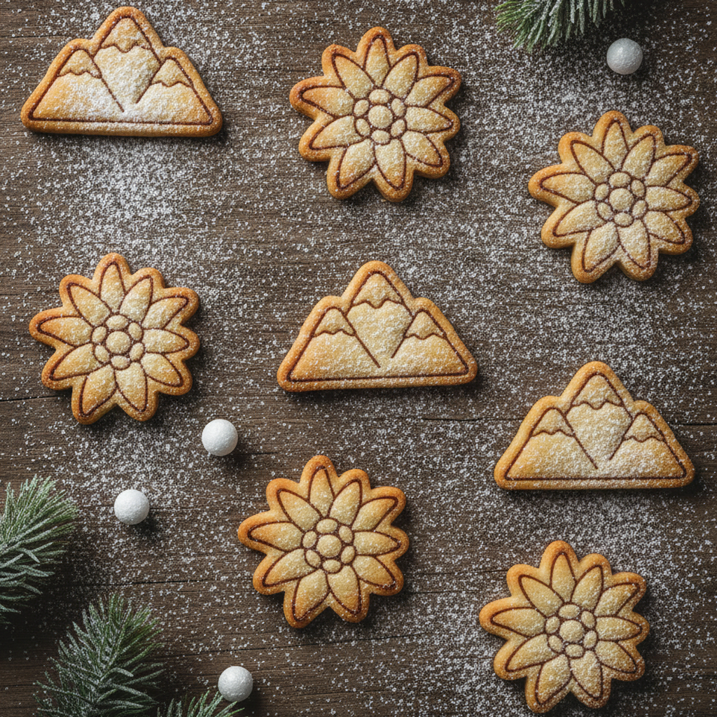 Edelweiss & Cute Snowy Mountain Mini Set