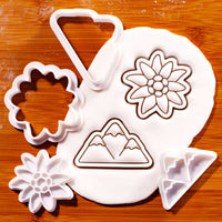 Edelweiss & Cute Snowy Mountain Mini Set
