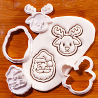 Cute Santa Claus & Reindeer Mini Set