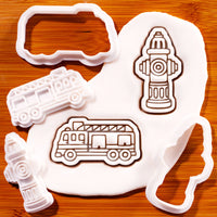 Fire Truck & Fire Hydrant Mini Set