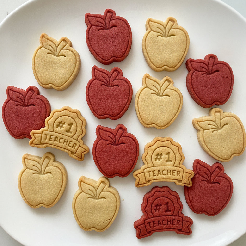 Number 1 Teacher Badge & Apple Mini Set