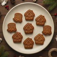 Cottage House & Tree Stump Mini Set