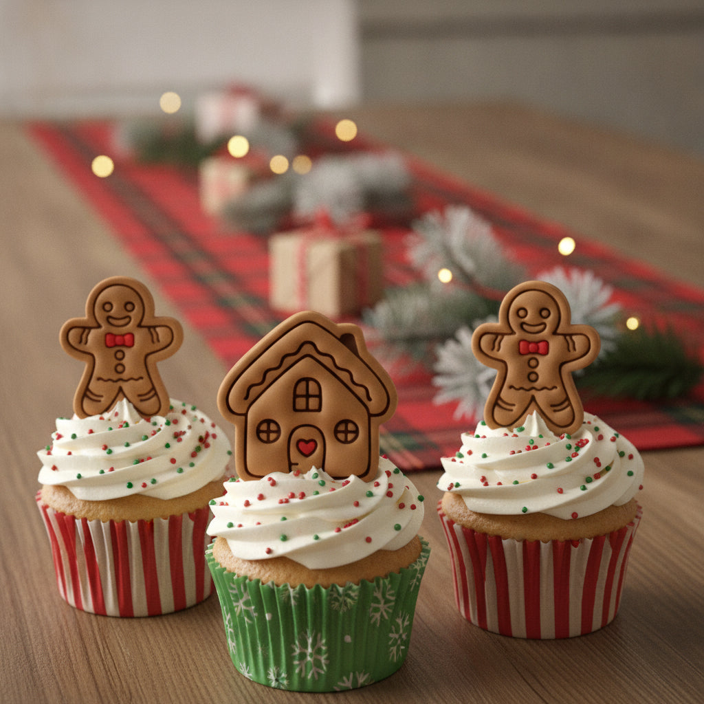 Cottage House & Happy Gingerbread Mini Set