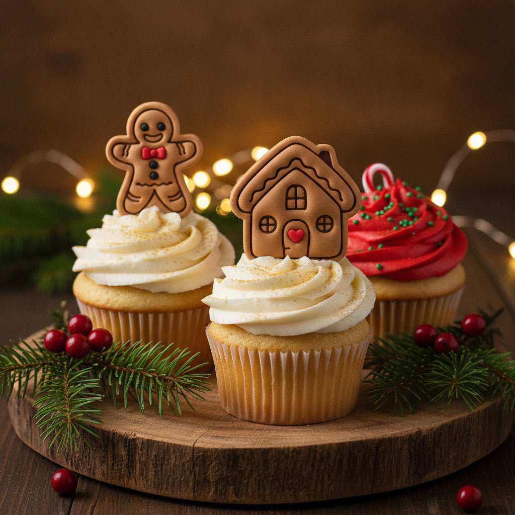 Cottage House & Happy Gingerbread Mini Set