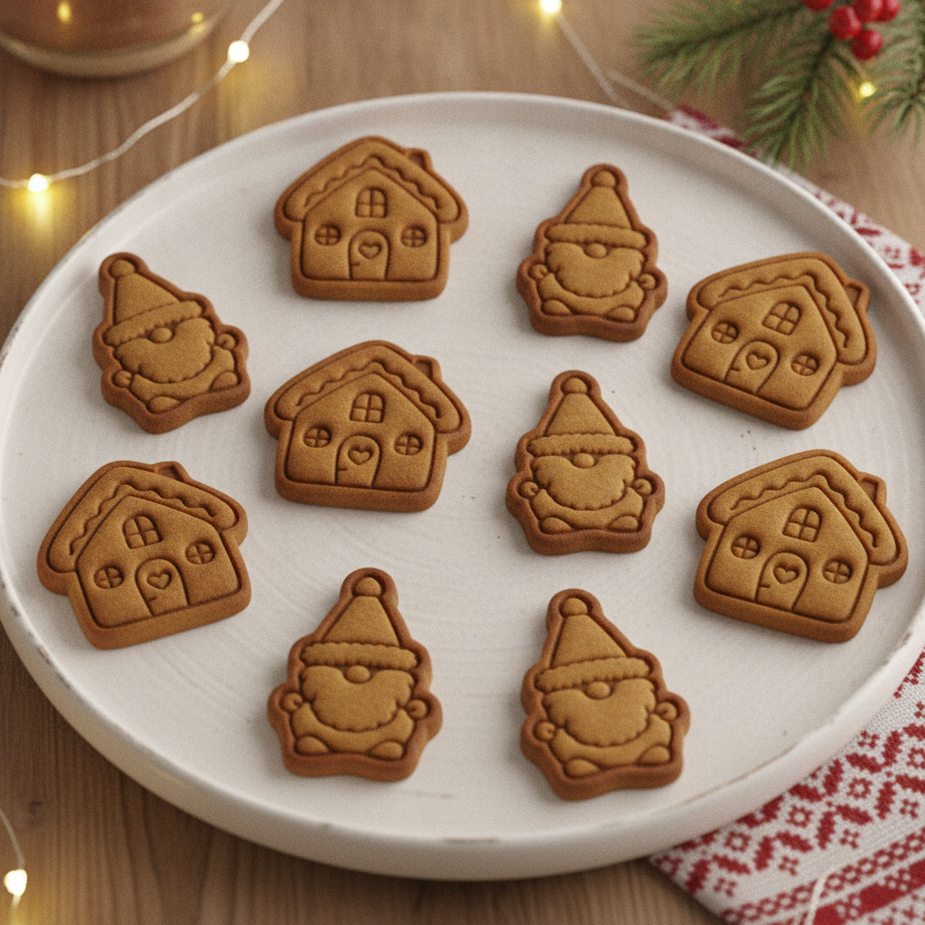 Cottage House & Christmas Gnome Mini Set