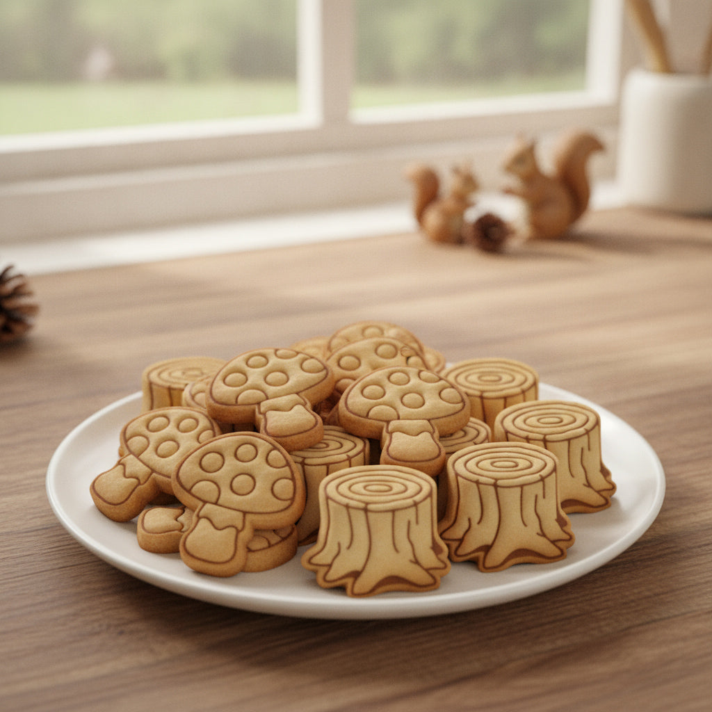 Set of 2 Mushroom & Tree Stump Mini Set