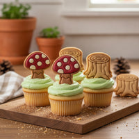 Set of 2 Mushroom & Tree Stump Mini Set