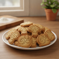 Mushroom & Snail Mini Cookie Cutter & Stamp Set