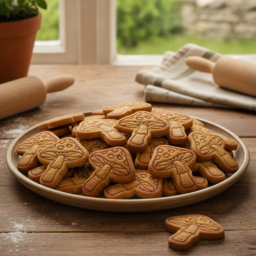 Toadstool Mini Cookie Cutter & Stamp Set