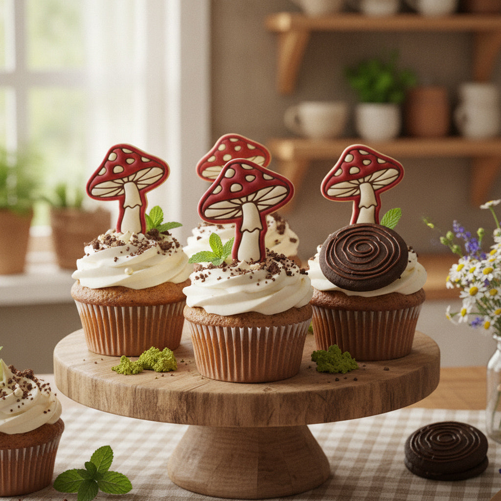 Toadstool Mini Cookie Cutter & Stamp Set
