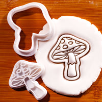 Toadstool Mini Cookie Cutter & Stamp Set