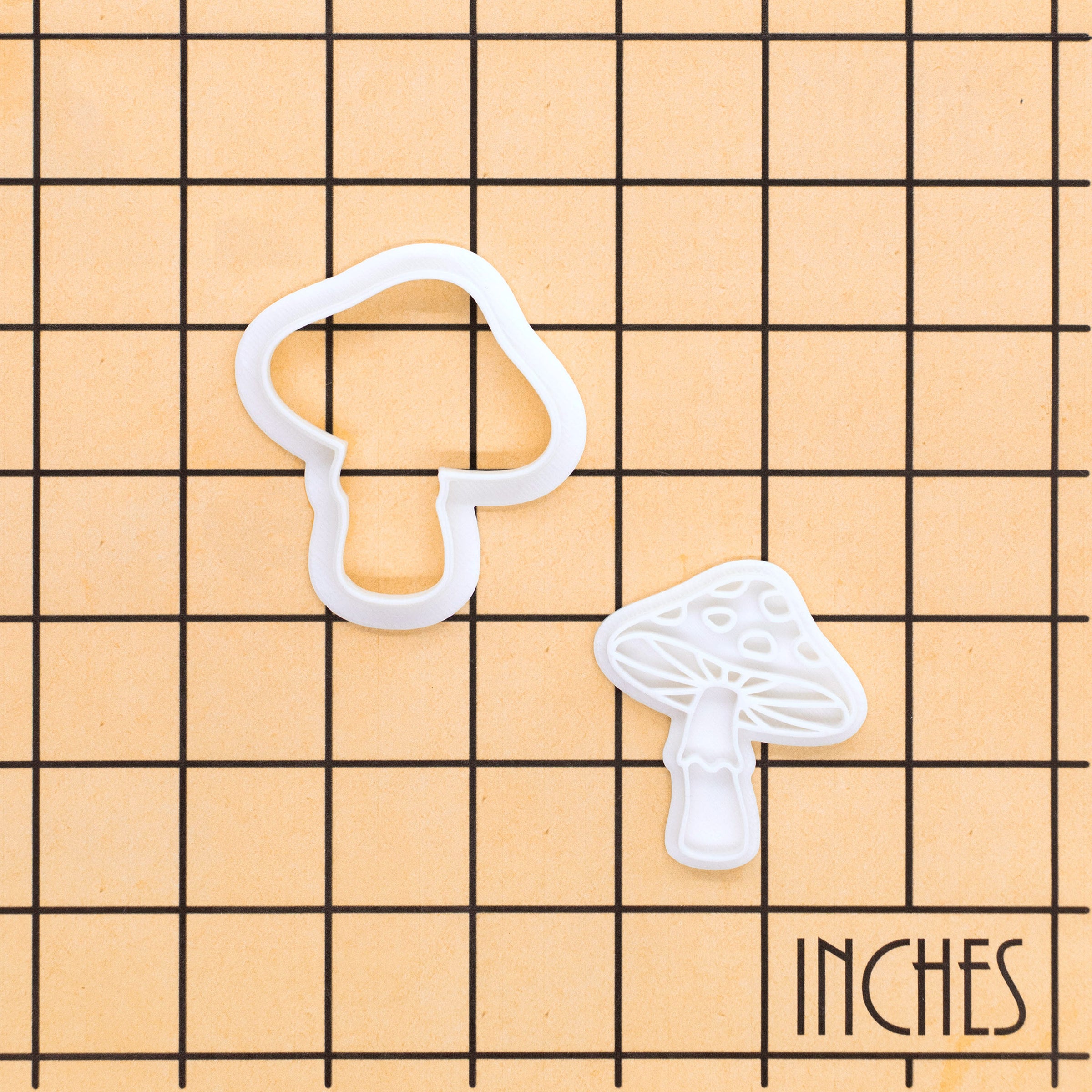 Toadstool Mini Cookie Cutter & Stamp Set