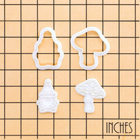 Toadstool & Christmas Gnome Mini Cookie Cutter & Stamp Set