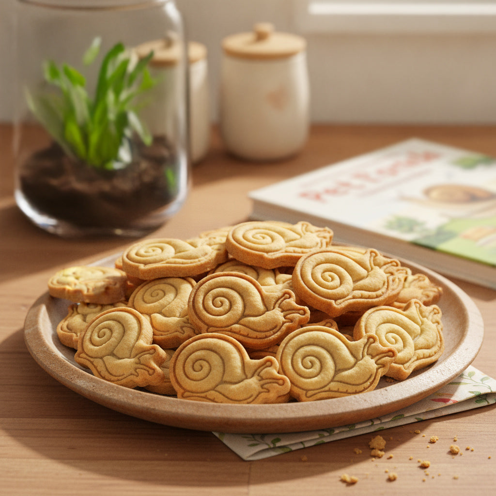 Realistic Snail Mini Cookie Cutter & Stamp Set